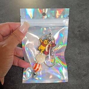 Winnie the Pooh & Tigger Beaded Keychain